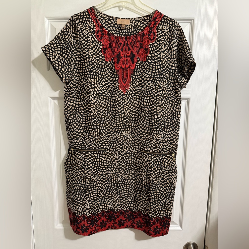Anthropologie Kachel 100% Silk Dress with Pockets - Size 8 - NWOT